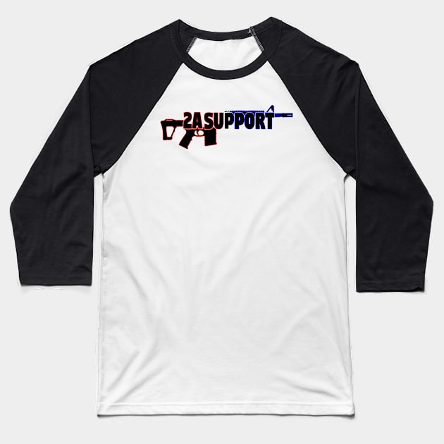 2A Support Baseball T-Shirt by Girona